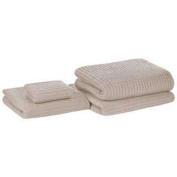 Lot de 4 serviettes en Coton AREORA