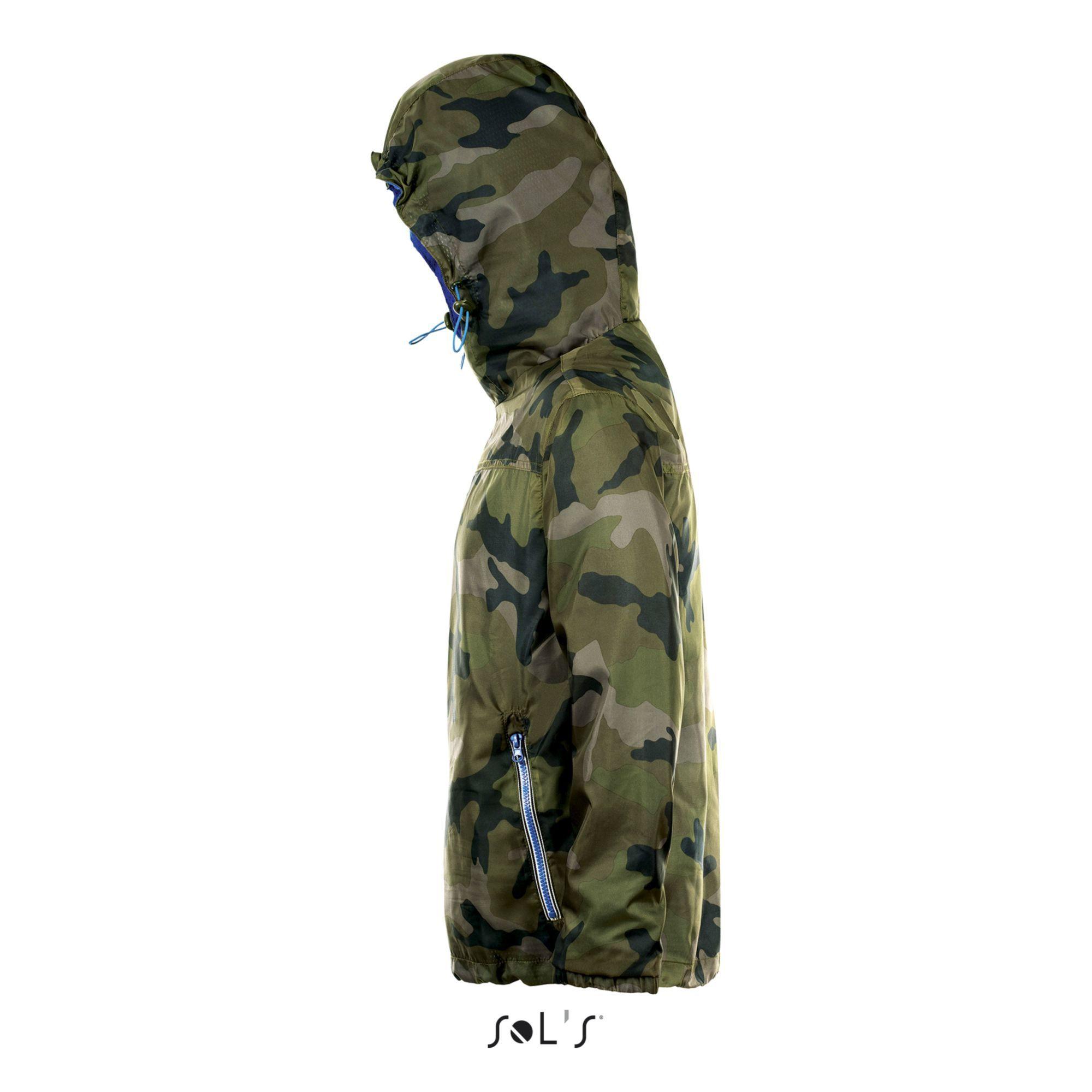 SOLS Skate Camo Windbreaker  