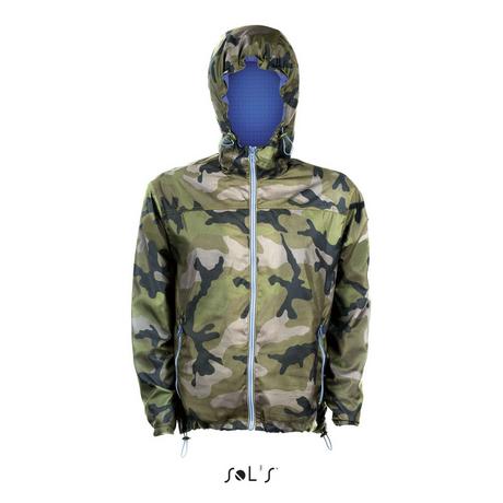 SOLS Skate Camo Windbreaker  