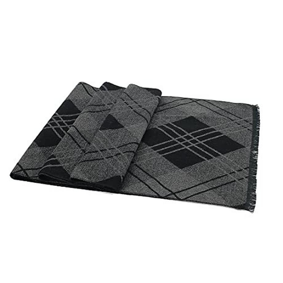 Only-bags.store Écharpe d'hiver tricotée à carreaux  