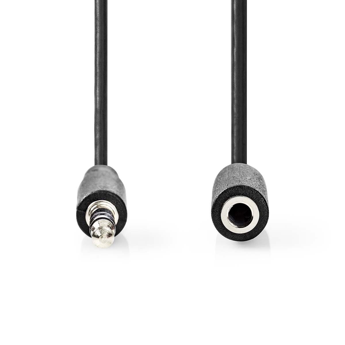 Nedis  Câble audio stéréo | 3,5 mm mâle | 3,5 mm femelle | nickelé | 3,00 m | rond | noir | boîte 