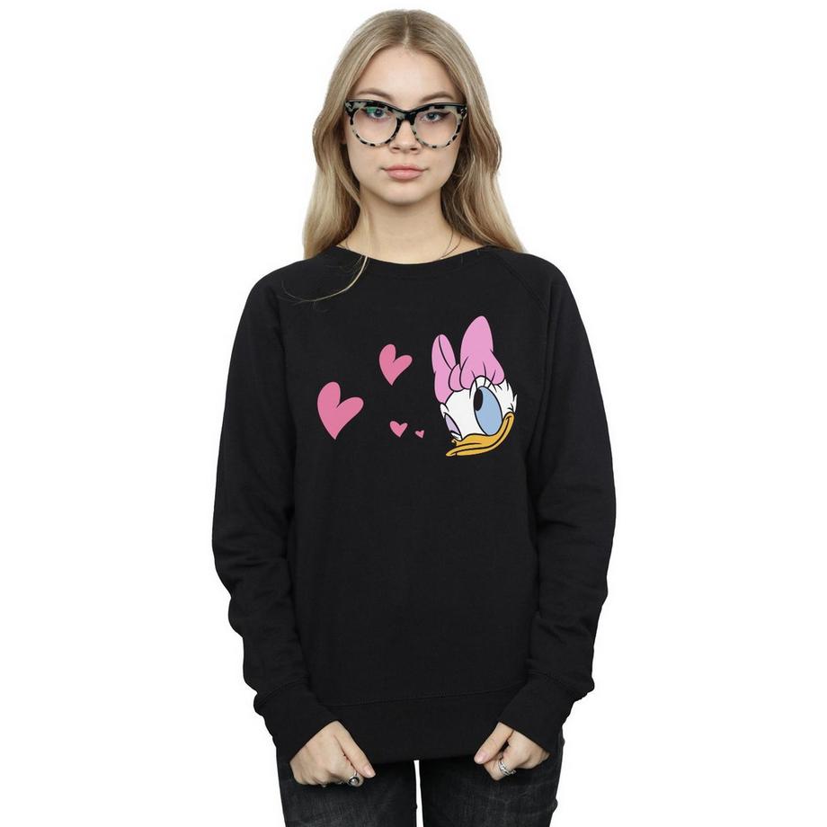 Disney Daisy Duck Hearts Sweatshirt  