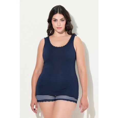 Ulla Popken Canottiera Pizzo Scollo Rotondo  