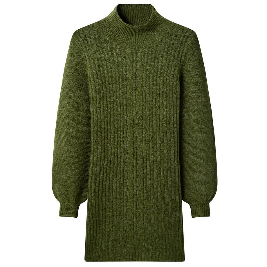 Joe Browns Kuscheliges Strickkleid mit Zopfmuster und Ballonärmeln  