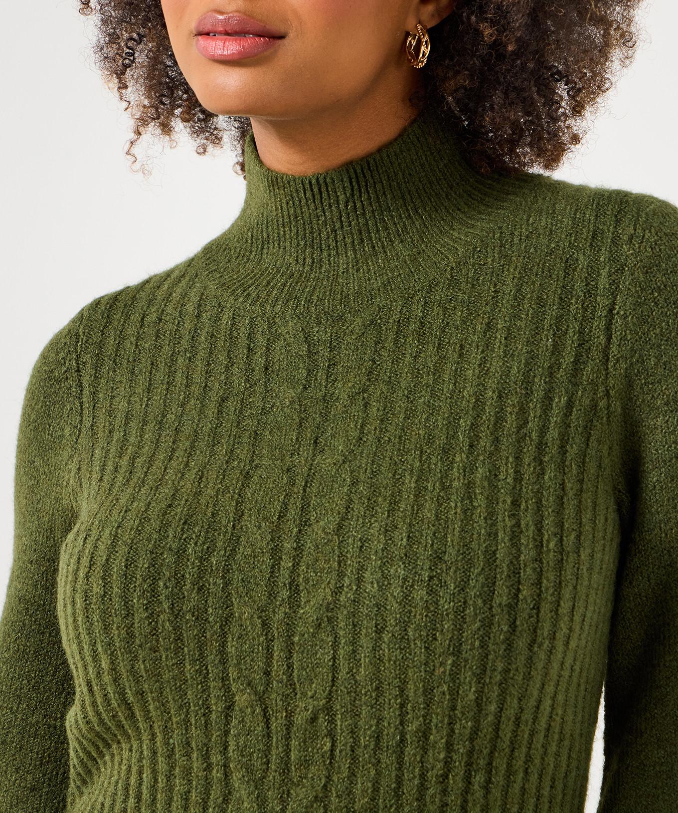 Joe Browns Robe pull torsadée épaisse à manches bouffantes  