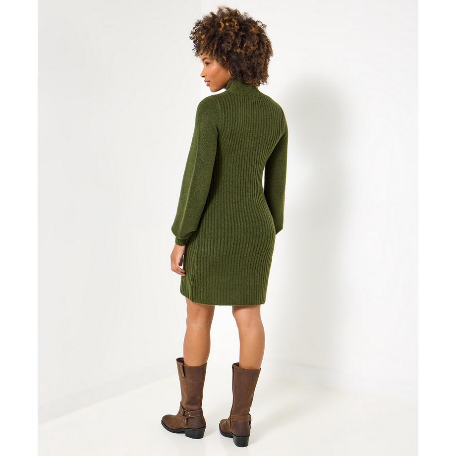 Joe Browns Kuscheliges Strickkleid mit Zopfmuster und Ballonärmeln  