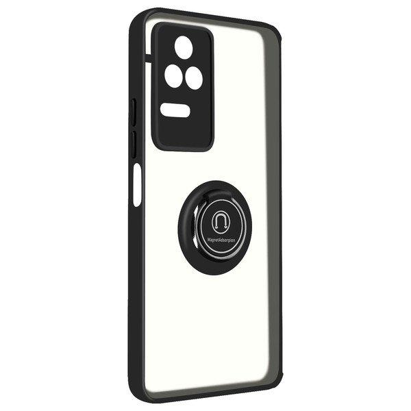 Avizar  Coque Xiaomi Poco F4 5G Noir avec Anneau 