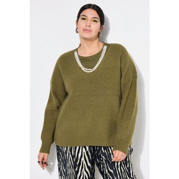 Pull coupe Boxy Shape, maille côtelée douce et confortable