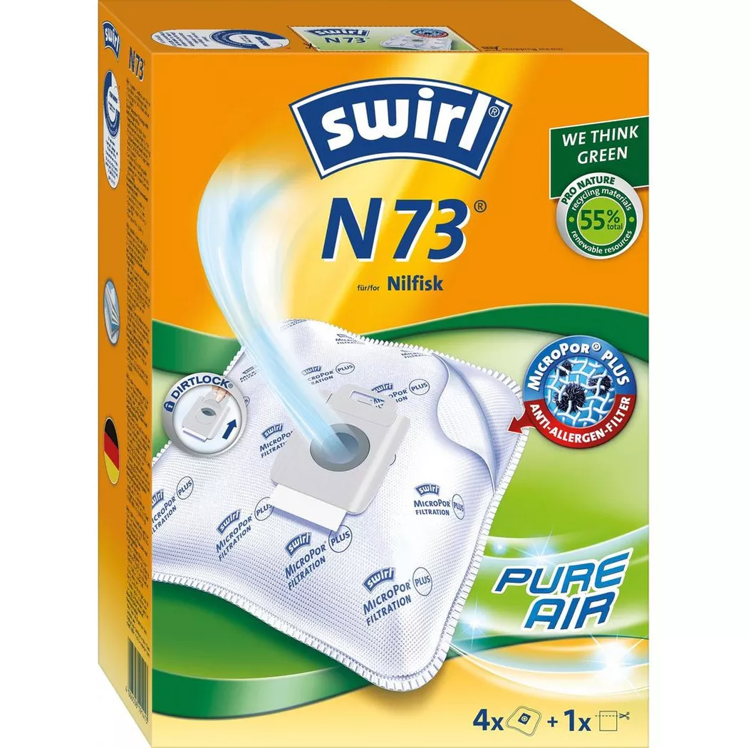 Swirl – Staubsäcke Air Space N73, Weiss