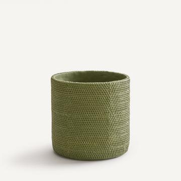 Cache-pot en grès H30 cm