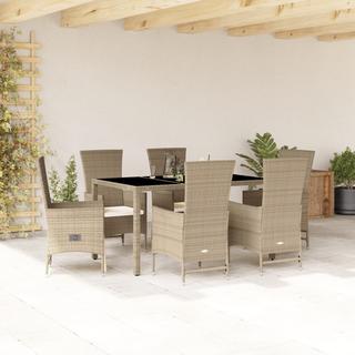 VidaXL set da pranzo da giardino Polirattan  