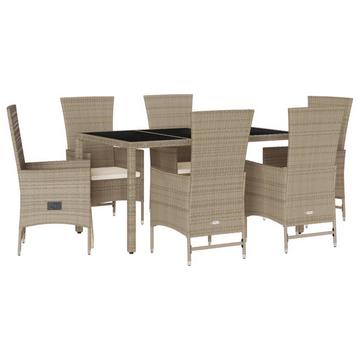 Garten essgruppe poly-rattan