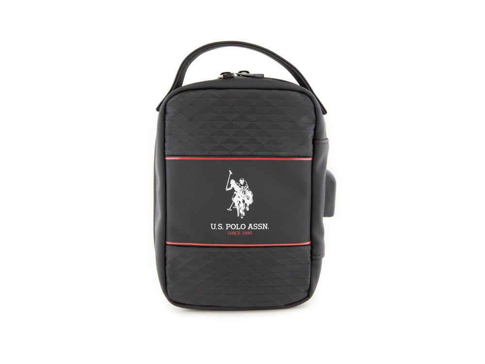 U.S. Polo Assn. Middle Stripe USB Reisetasche  