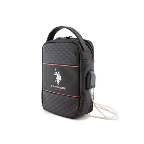 U.S. Polo Assn. Middle Stripe USB Reisetasche  