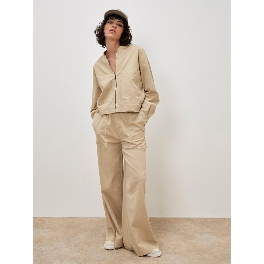 Blouson aviateur en denim léger