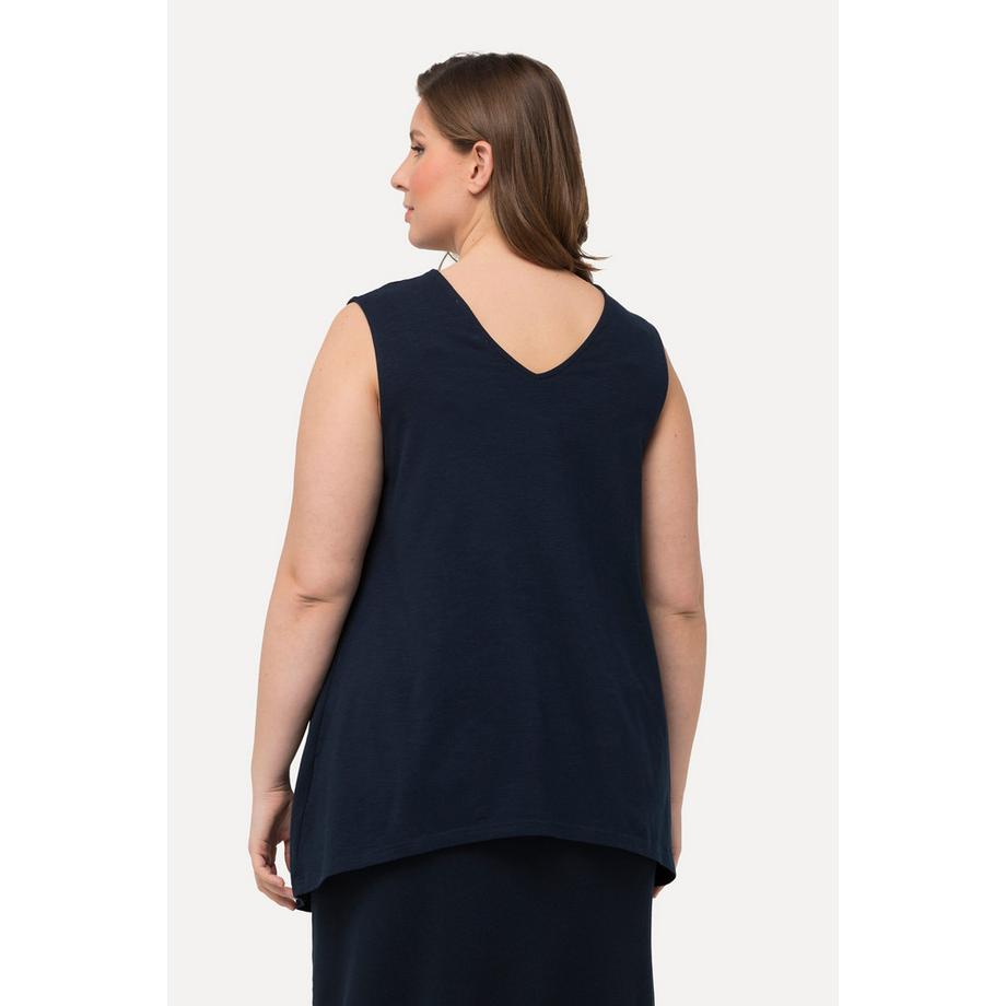 Ulla Popken Bellieva Haut long Ligne A Fonction allaitement Style cache-cœur sans manches  