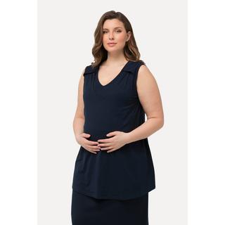 Ulla Popken Bellieva Top lungo Linea A Funzione allattamento Effetto incrociato senza maniche  