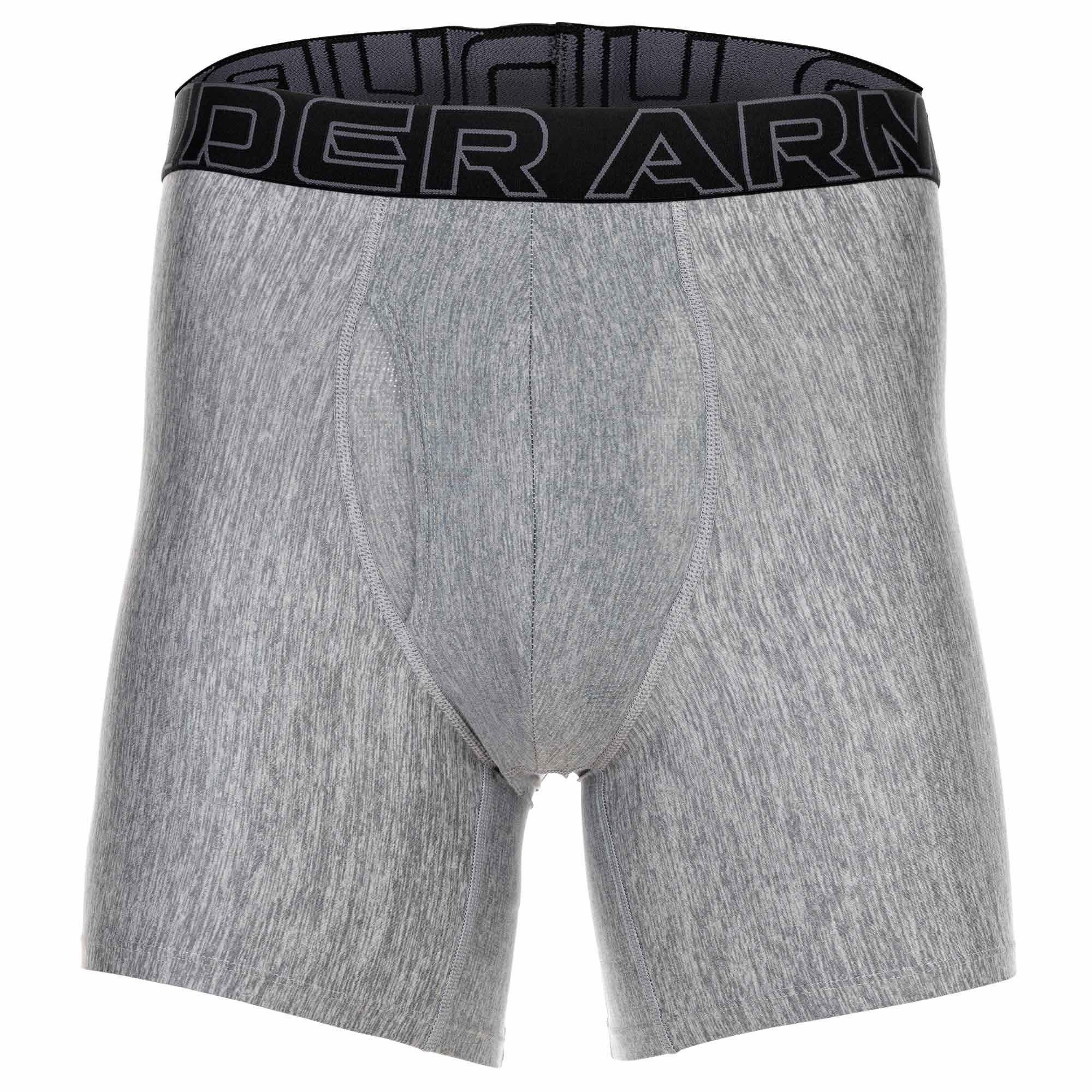 UNDER ARMOUR UA Performance Tech Solid 6 Inch Boxer Briefs Confezione da 3  