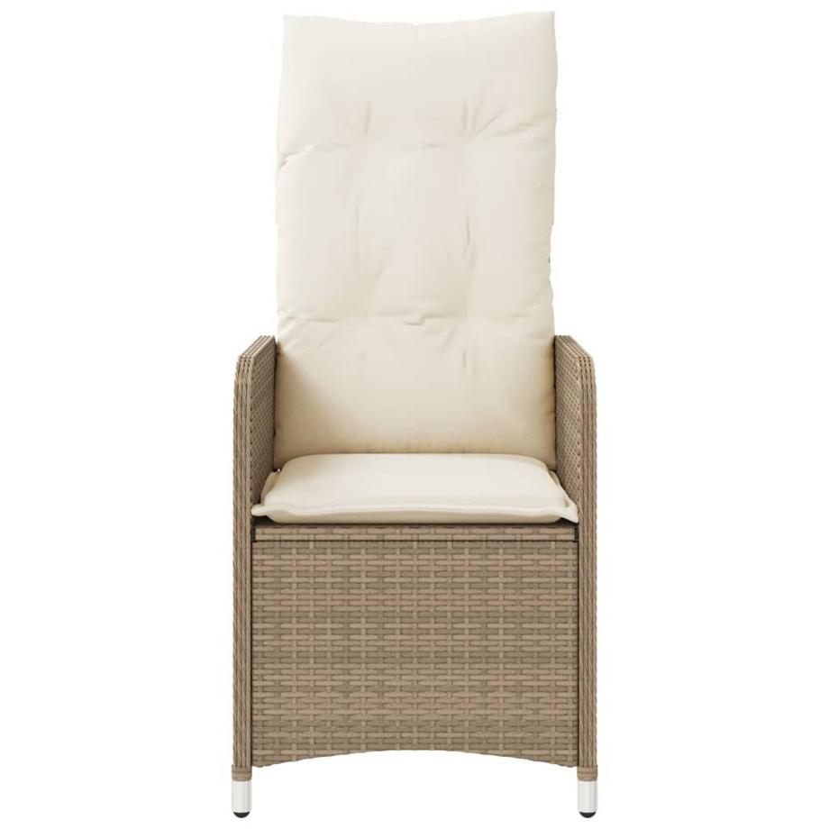 VidaXL Chaise de jardin inclinable rotin synthétique  