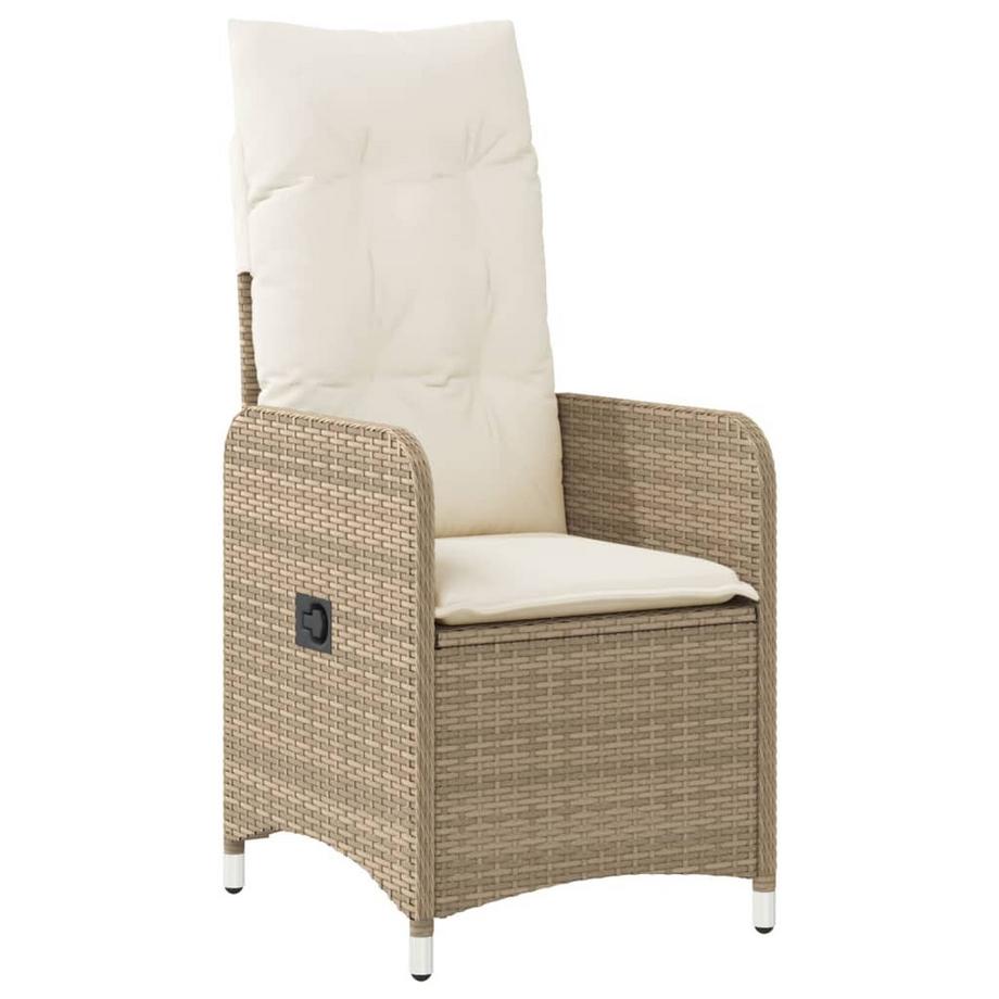 Chaise de jardin inclinable rotin synthétique