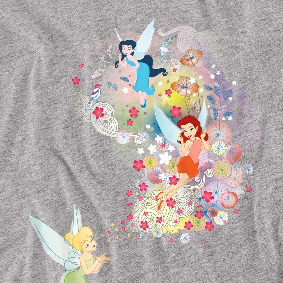 Disney  Fun Maglietta Campanellino Rosetta Silvermist Floreale 