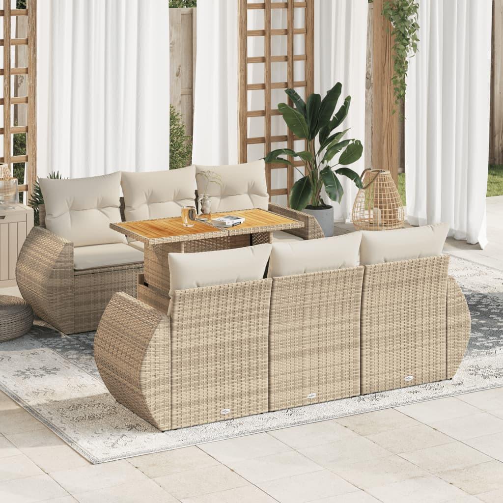 VidaXL set di divani da giardino Polirattan  