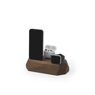 Oakywood  Triple Dock - docking station in legno per tre dispositivi - 2 x Lightning 