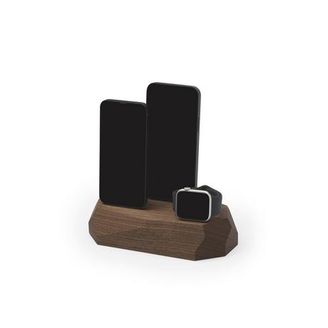 Oakywood  Triple Dock - docking station in legno per tre dispositivi - 2 x Lightning 