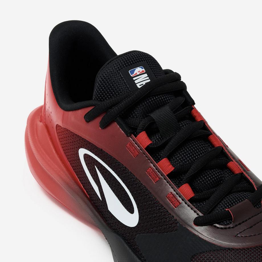 KIPSTA Fast 500 Low Basketballschuhe Niedrige Unisex-Basketballschuhe NBA Chicago, Fast 500, Schwarz & Rot 