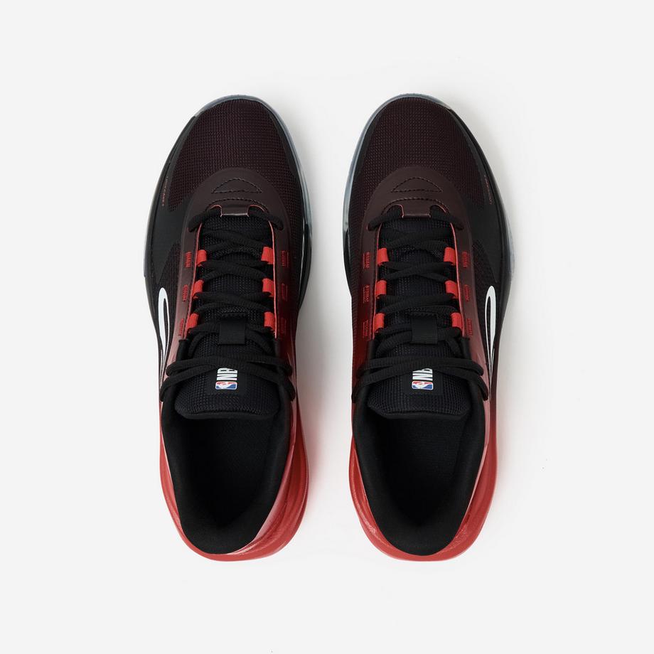 KIPSTA Fast 500 Low Basketballschuhe Niedrige Unisex-Basketballschuhe NBA Chicago, Fast 500, Schwarz & Rot 