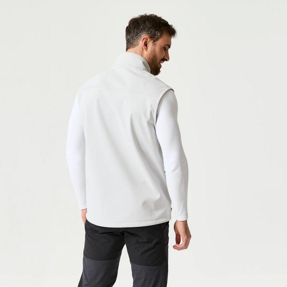 TRIBORD  Gilet softshell de voile sans manche coupe-vent homme, 900 gris clair 
