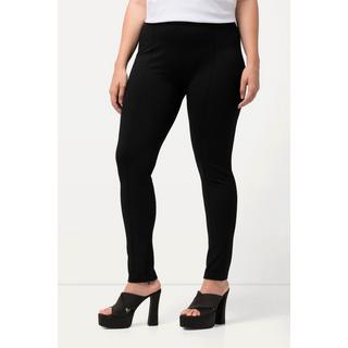 Ulla Popken Pantalon Sarah jambe slim bas de jambe zippé taille élastique  