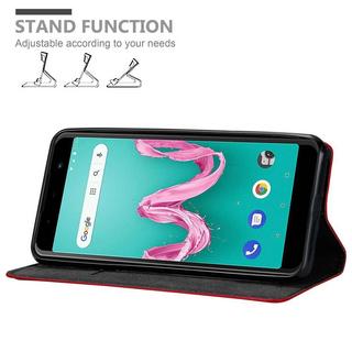 Cadorabo  Housse compatible avec WIKO LENNY 5 - Coque de protection avec fermeture magnétique, fonction de support et compartiment pour carte 