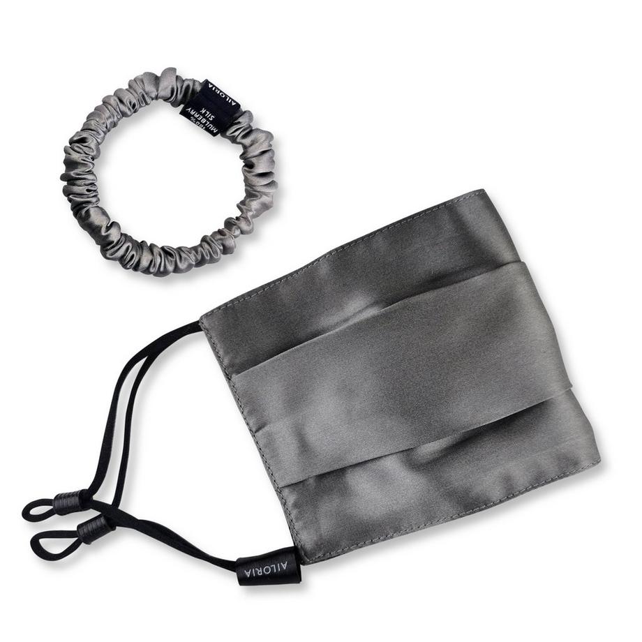 ALLURE & DOUX Gesichtsmaske und Scrunchie S aus Seide