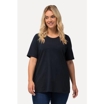 T-shirt dal taglio svasato con scollo a girocollo e mezze maniche