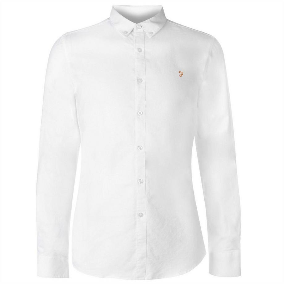 Camicia Button Down Vintage Oxford Manica Lunga