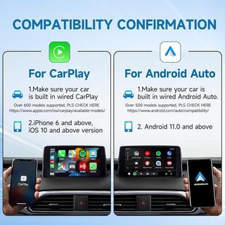 Carlinkit  5.0 CPC200-2air Adaptateur Auto Sans Fil pour Apple CarPlay et Android Auto 