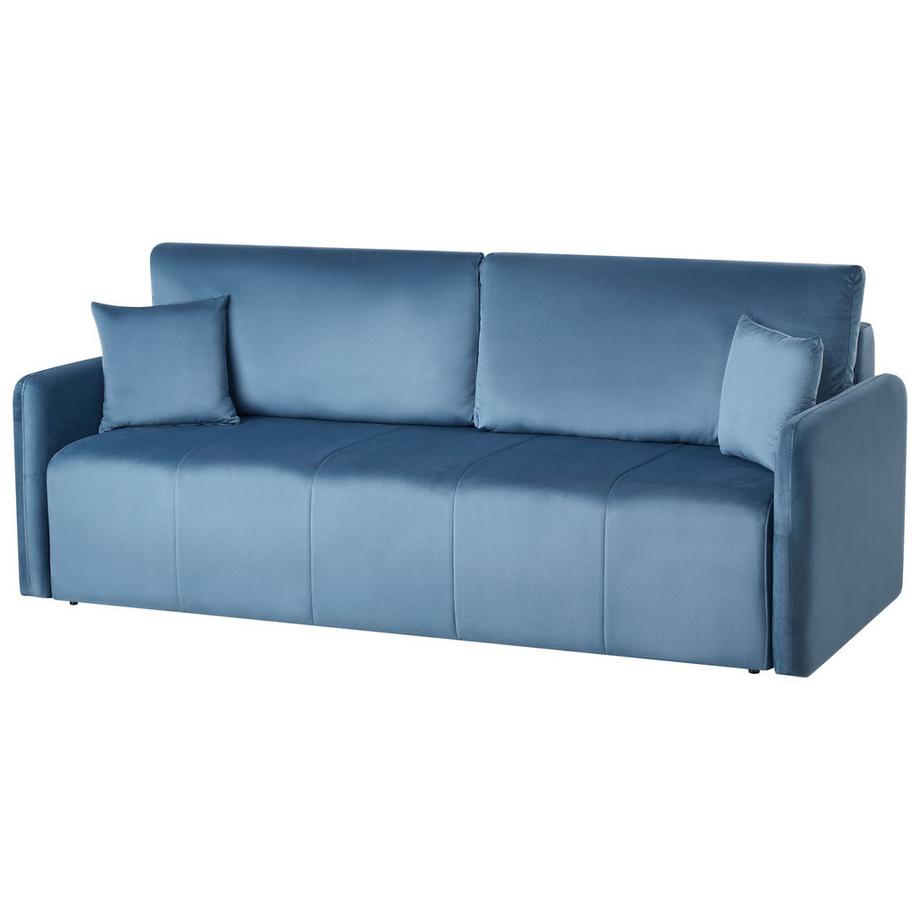 Beliani Schlafsofa aus Samtstoff Glamourös EGGE  