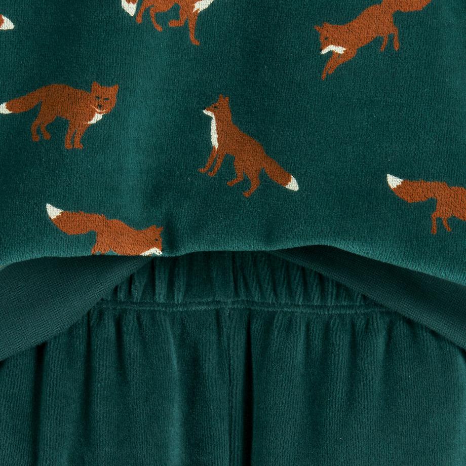 La Redoute Collections  Pyjama velours avec pieds 