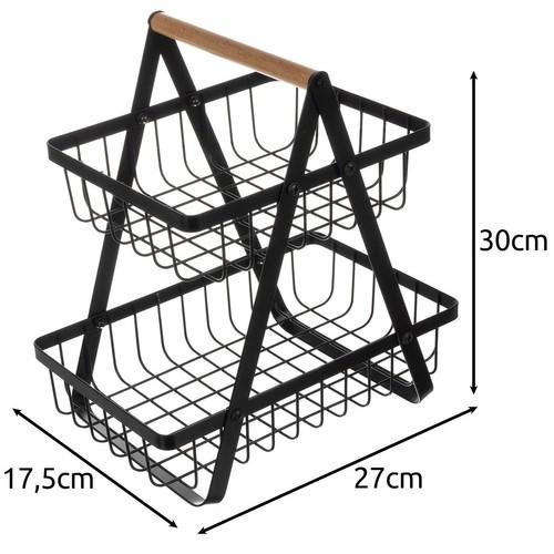 Ruhhy Ruhhy 24265 panier de fruits/légumes à deux niveaux  