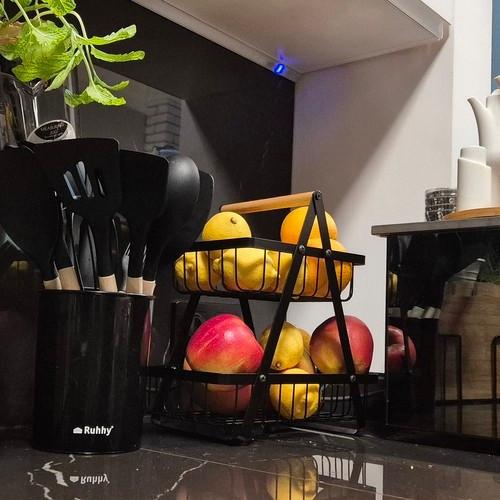 Ruhhy Ruhhy 24265 panier de fruits/légumes à deux niveaux  