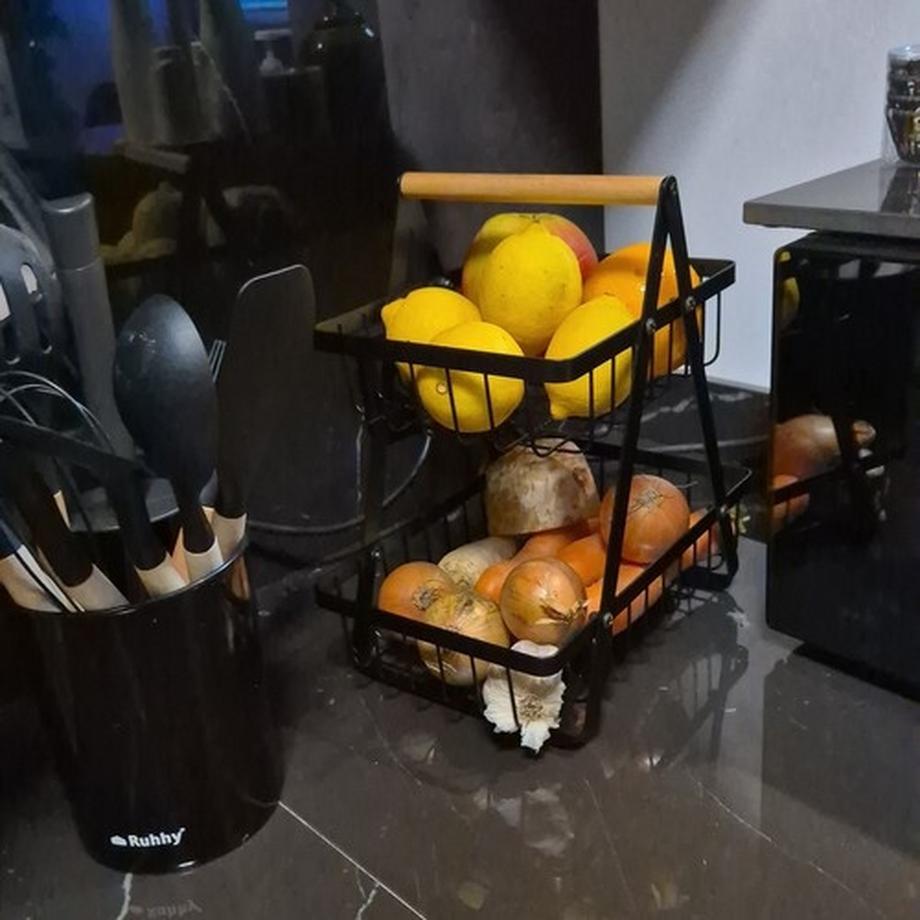 Ruhhy Ruhhy 24265 panier de fruits/légumes à deux niveaux  
