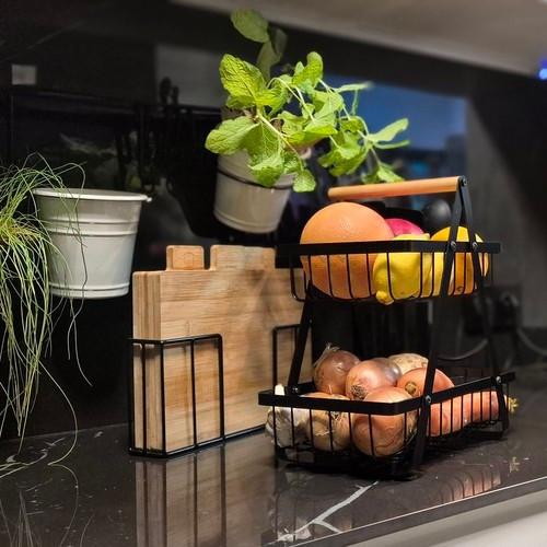 Ruhhy Ruhhy 24265 panier de fruits/légumes à deux niveaux  