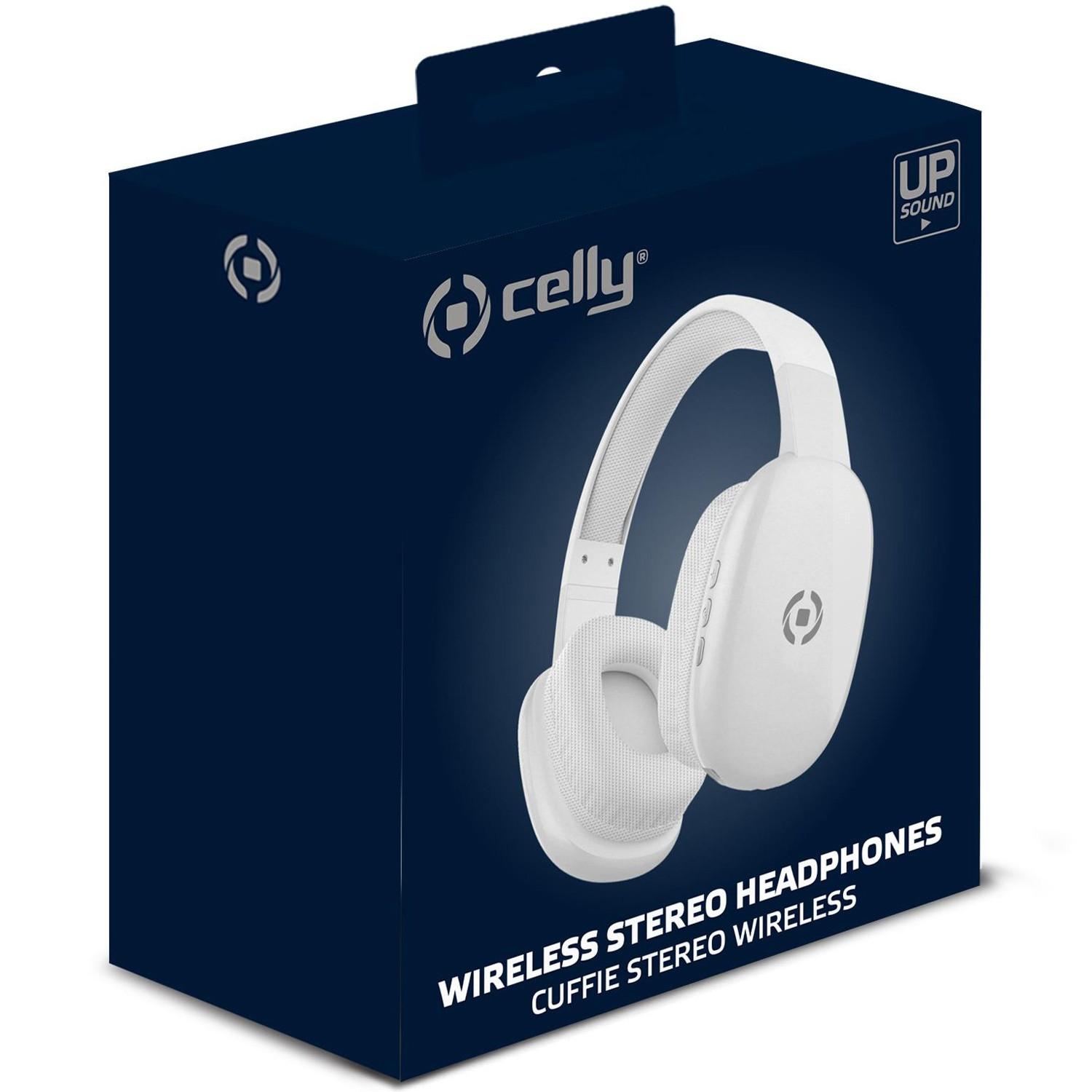 Celly  Cuffie wireless Freebeat Over-ear bianche 