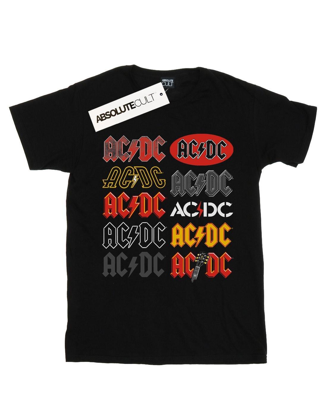 AC/DC  Tshirt MULTI LOGOS 
