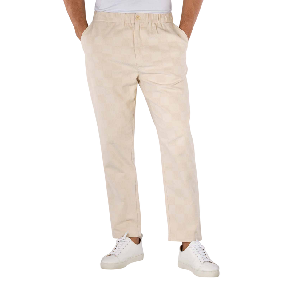 Check Patterned Corduroy Fave Jogger