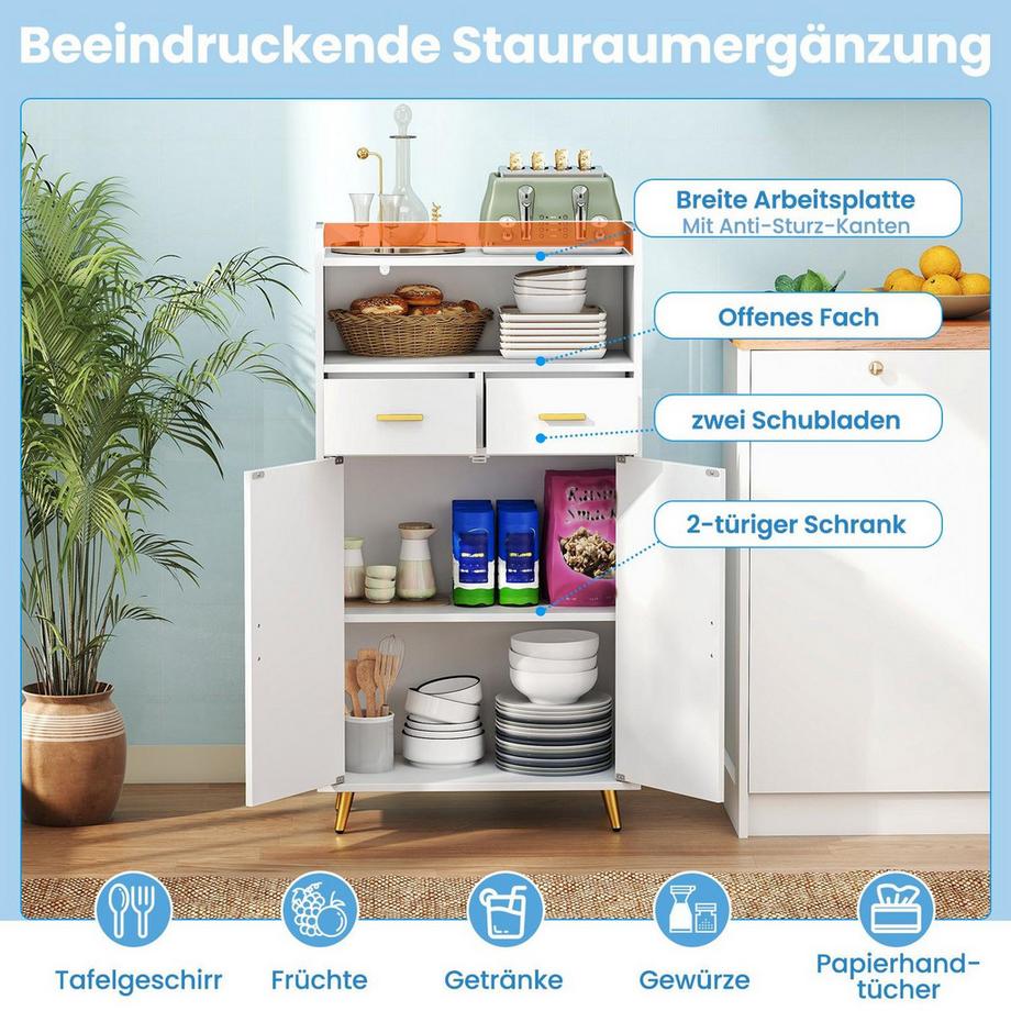Northix Armoire de cuisine avec étagère réglable  