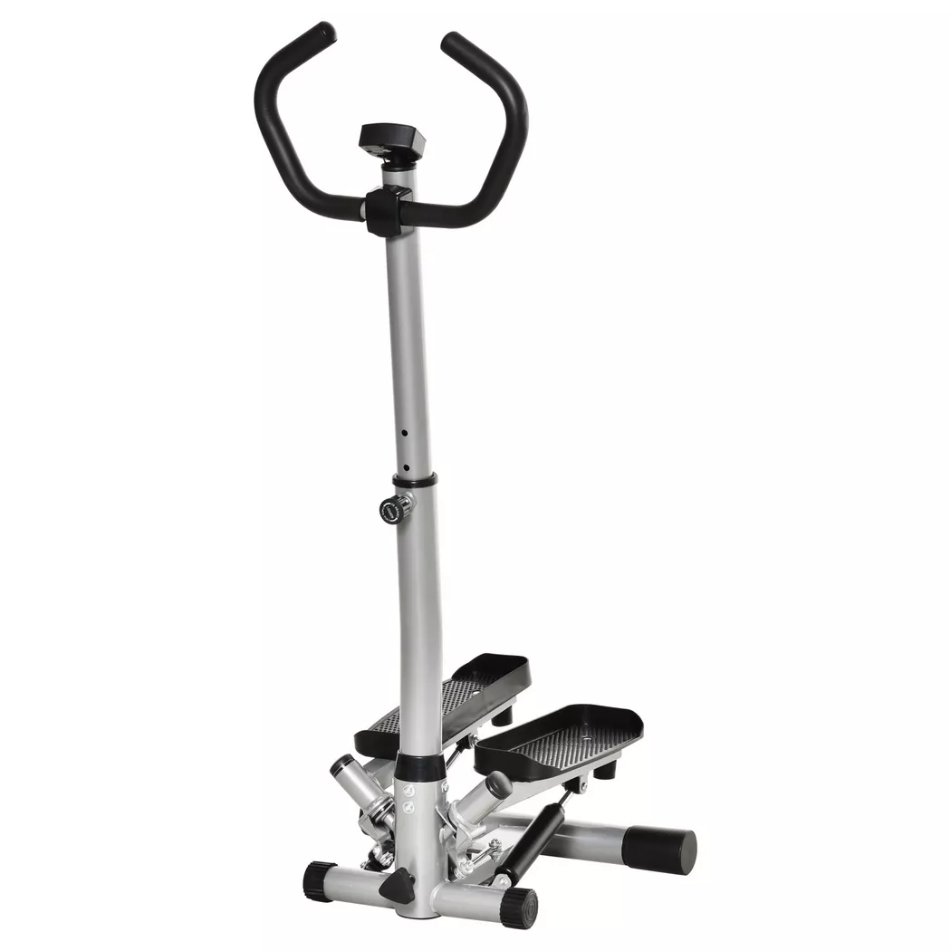 Northio - Stepper Handgriff Heimtrainer Fitnessgerät Bein Po-Training Lcd-Bildschirm Verstellbar Geschwindigkeit, 50 CM