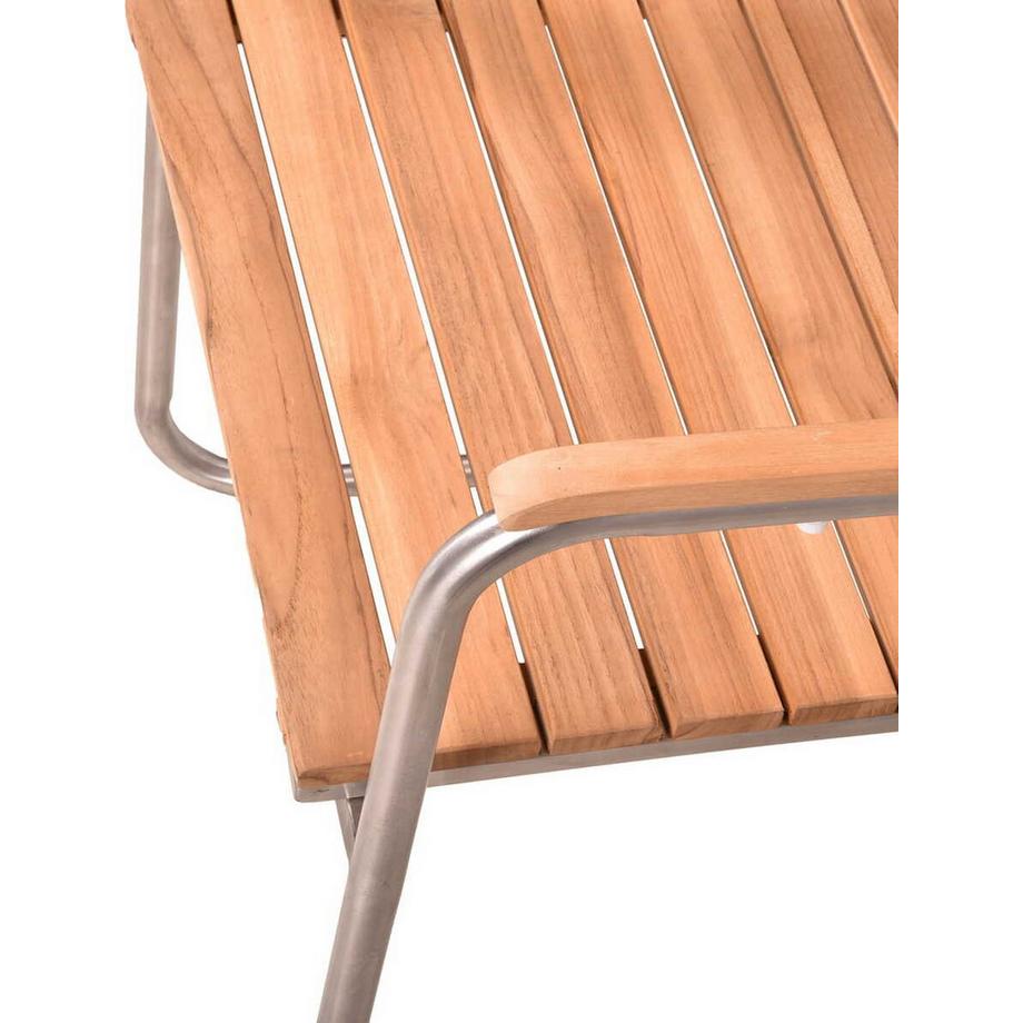 mutoni pleasure Garten Freischwinger Denver Teak natur  