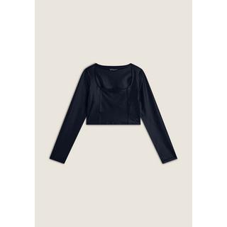 FREDDY T-Shirt Maniche Lunghe Scollo Quadrato Corto  